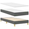 vidaXL Boxspringbed met matras Donkergrijs 200 x 90 cm Polyester