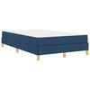 vidaXL Boxspringbed met matras Blauw 120 x 190 cm Stof
