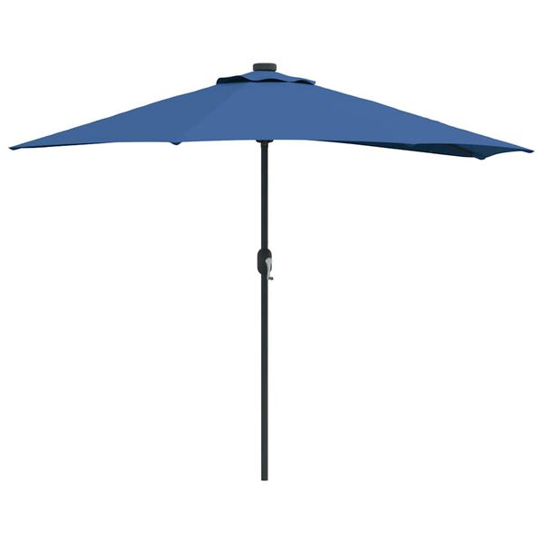 vidaXL Tuinparasol Azurblauw 294 x 150 x 224 cm Polyester en staal