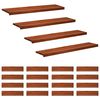 vidaXL Trapmatten 20 st Bruin 120 x 30 x 2 cm Massief beukenhout