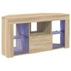 vidaXL Hoek LED TV Kast 100 x 40 x 50 cm Sonoma Eiken Bewerkt hout