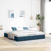 vidaXL Ottoman bedframe zonder matras 200x200 cm fluweel donkerblauw
