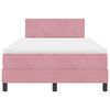 vidaXL Boxspringbed met matras Roze 120 x 190 cm Fluweel