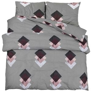 vidaXL Dekbedovertrekset 155x220 cm katoen meerkleurig
