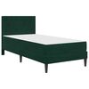 vidaXL Bedframe met matras Donkergroen 90 x 190 cm Fluweel