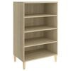 vidaXL Dressoir 57x35x90 cm bewerkt hout sonoma eikenkleurig