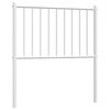 vidaXL Vervangend hoofdbord metaal wit 80 cm