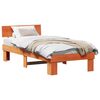 vidaXL Bedframe Wasbruin 100 x 200 cm Massief grenenhout