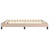 vidaXL Boxspring bed kunstleer cappuccinokleurig 160x200 cm