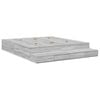 vidaXL Opbergbedframe met lade Grijs Sonoma 180 cm Bewerkt hout