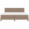 vidaXL Boxspringbed met matras Cappuccino 200 x 200 cm Kunstleer