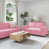 vidaXL 3-delige Loungeset met kussens fluweel roze