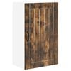 vidaXL Wandkast LUCCA Gerookt eiken 50 x 31 x 80 cm Bewerkt hout