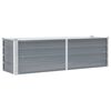 vidaXL Plantenbak verhoogd 160x40x45 cm gegalvaniseerd staal grijs