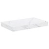vidaXL Wandplank Muurmontage Wit Marmer 40 x 23,5 x 3,8 cm