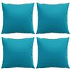 vidaXL Bankkussens 4 stuks Blauw 50x50 cm Stof