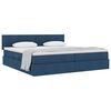 vidaXL Opbergbed met matras met matras Blauw 200 x 200 cm Bewerkt hout