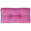 vidaXL Palletkussen 70x40x12 cm stof roze
