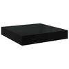 vidaXL Wandschappen zwevend 4 st 23x23,5x3,8 cm MDF hoogglans zwart