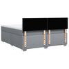 vidaXL Boxspring met matras stof lichtgrijs 180x200 cm