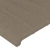 vidaXL Boxspring met matras stof taupe 140x190 cm