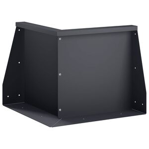 vidaXL Keerwand 50 x 50 x 30 cm Staal Antraciet