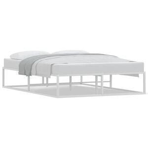 vidaXL Bedframe zonder matras 140x200 cm wit