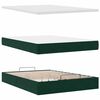 vidaXL Ottoman bed met matrassen en LED's 140x200cm fluweel