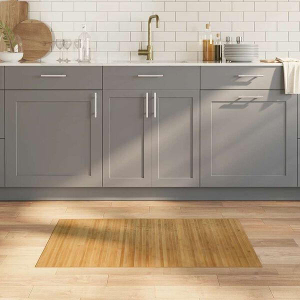 vidaXL Vloerkleed rechthoekig 60x100 cm bamboe naturel