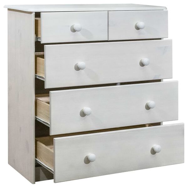 vidaXL Ladekast 75x35x80,5 cm massief grenenhout