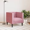 vidaXL Fauteuil Chesterfield-stijl fluweel roze