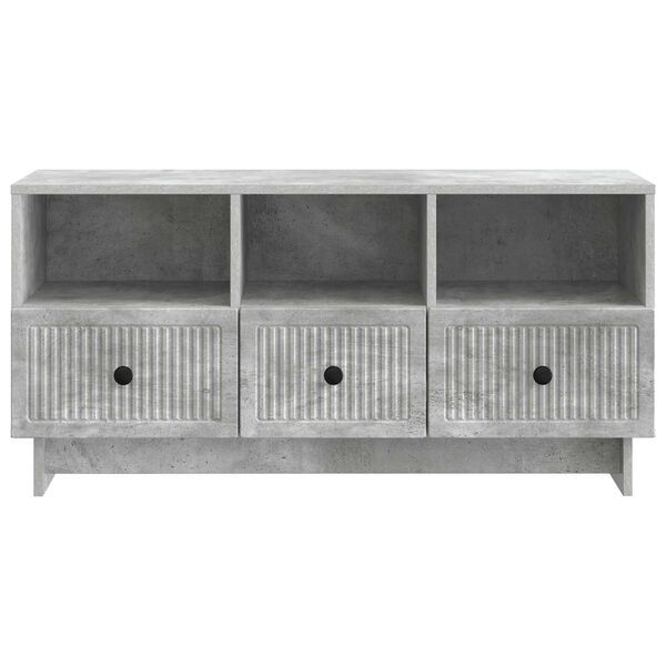 vidaXL TV-kast met lade Betongrijs 102 x 34,5 x 50 cm Bewerkt hout