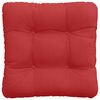 vidaXL Zitkussens 4 pcs Rood 45 x 45 x 12 cm Stof