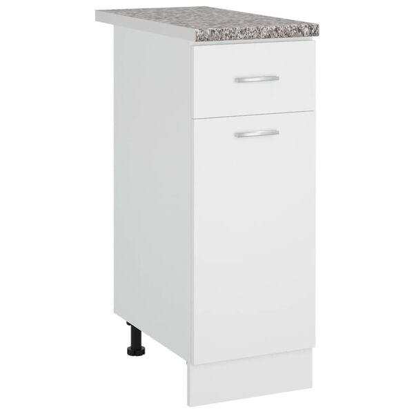 vidaXL Aanrechtblad 30x60x2,8 cm spaanplaat grijs met graniettextuur