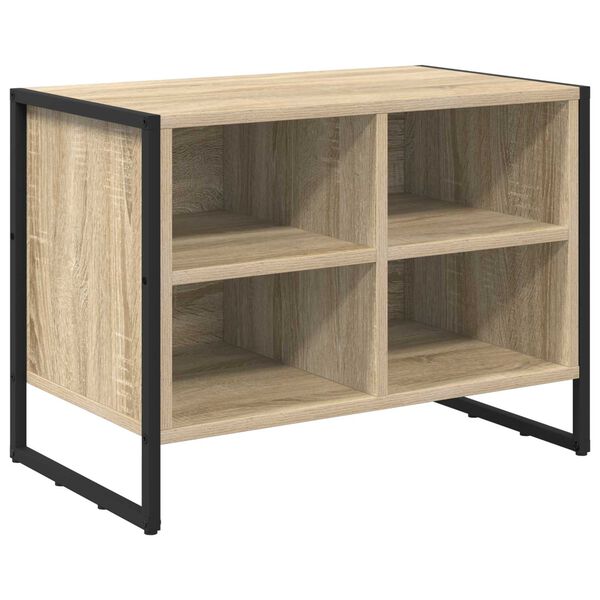 vidaXL Schoenenkast met opslag Sonoma 60 x 35 x 44 cm Bewerkt hout
