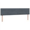 vidaXL Boxspring met matrassen fluweel donkergrijs 180x210 cm