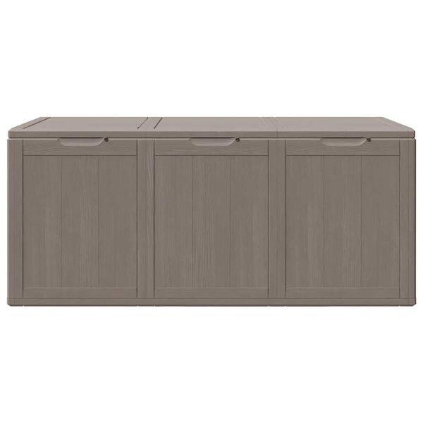 vidaXL Tuinbox 270 L PP houtlook bruin