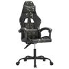 vidaXL Gamestoel kunstleer zwart en camouflage