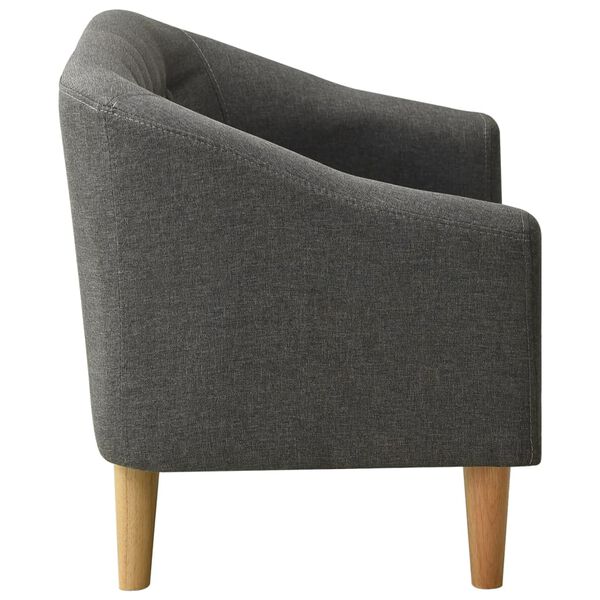 vidaXL Kinderbank stof grijs