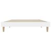 vidaXL Bedframe bewerkt hout wit 90x190 cm