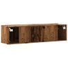 vidaXL Tv-wandmeubel 120x30x30 cm bewerkt hout oud houtkleurig