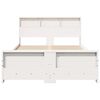 vidaXL Bedframe met hoofdeinde Wit 135 x 190 cm Bewerkt hout