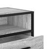 vidaXL Tv-meubel 80x34,5x40 cm bewerkt hout metaal grijs sonoma eiken