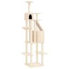 vidaXL Kattenmeubel met sisal krabpalen 201 cm cr&egrave;mekleurig