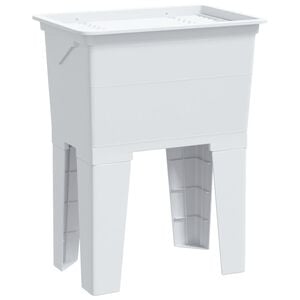 vidaXL Waskuip 59x41x75 cm hars wit