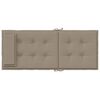 vidaXL Stoelkussens 4 st hoge rug oxford stof taupe