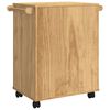 vidaXL Keuken Trolley FLORO Wasbruin 72,5 x 45 x 80 cm