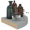 vidaXL Hoekschap zwevend 25x25x3,8 cm MDF grijs