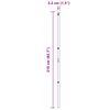 vidaXL Hek Post Anders 52 pcs Groen 3,2 x 3,2 x 210 cm Staal