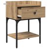 vidaXL Nachtkastje 2 pcs Artisan Eiken 40 x 29 x 60 cm Bewerkt hout